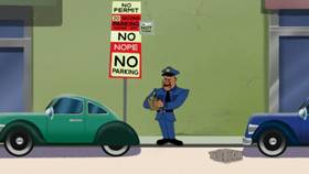 Screenshots from the 2021 Warner Bros. Television cartoon Parky Pig