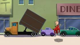 Screenshots from the 2021 Warner Bros. Television cartoon Parky Pig