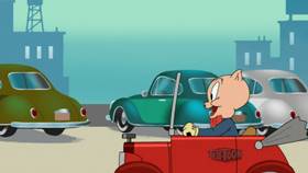 Screenshots from the 2021 Warner Bros. Television cartoon Parky Pig