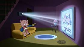 Screenshots from the 2021 Warner Bros. Television cartoon Parky Pig