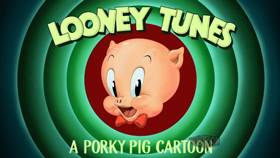 Screenshots from the 2021 Warner Bros. Television cartoon Parky Pig