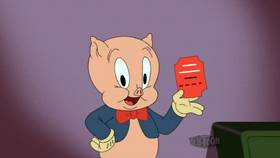 Screenshots from the 2021 Warner Bros. Television cartoon Parky Pig