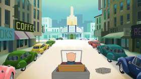 Screenshots from the 2021 Warner Bros. Television cartoon Parky Pig