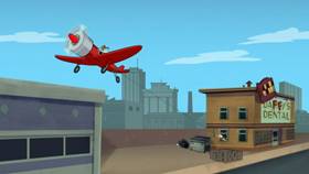 Screenshots from the 2021 Warner Bros. Television cartoon The Daffy Dentist