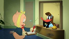 Screenshots from the 2021 Warner Bros. Television cartoon The Daffy Dentist