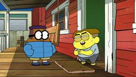 Screenshots from the 2021 Disney Television Animation cartoon Fast Foodie