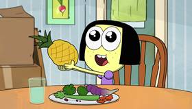 Screenshots from the 2021 Disney Television Animation cartoon Fast Foodie