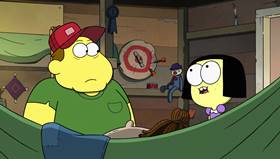 Screenshots from the 2021 Disney Television Animation cartoon Fast Foodie