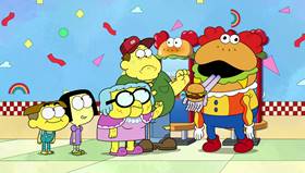 Screenshots from the 2021 Disney Television Animation cartoon Fast Foodie