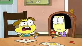 Screenshots from the 2021 Disney Television Animation cartoon Fast Foodie