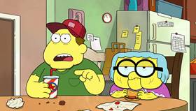 Screenshots from the 2021 Disney Television Animation cartoon Fast Foodie