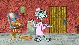 Screenshots from the 2021 United Plankton Pictures cartoon Squidward