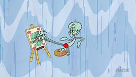 Screenshots from the 2021 United Plankton Pictures cartoon Squidward