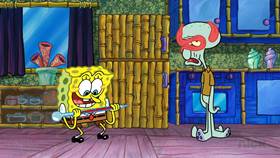 Screenshots from the 2021 United Plankton Pictures cartoon Squidward