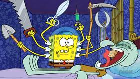 Screenshots from the 2021 United Plankton Pictures cartoon Squidward