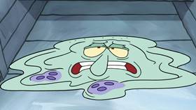 Screenshots from the 2021 United Plankton Pictures cartoon Squidward