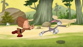 Screenshots from the 2021 Warner Bros. Television cartoon Hammer the Rabbit Hole