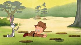 Screenshots from the 2021 Warner Bros. Television cartoon Hammer the Rabbit Hole