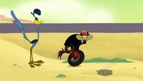 Screenshots from the 2021 Warner Bros. Television cartoon Born to Be Wile E.