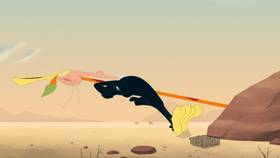 Screenshots from the 2021 Warner Bros. Television cartoon Rattlesnake