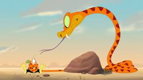 Screenshots from the 2021 Warner Bros. Television cartoon Rattlesnake