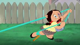 Screenshots from the 2021 Warner Bros. Television cartoon Pigture Perfect