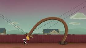 Screenshots from the 2021 Warner Bros. Television cartoon Grappling Hook