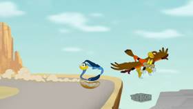 Screenshots from the 2021 Warner Bros. Television cartoon Swoop De Doo!