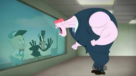 Screenshots from the 2021 Warner Bros. Television cartoon A Pane to Wash