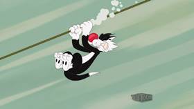 Screenshots from the 2021 Warner Bros. Television cartoon Zip Line