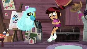 Screenshots from the 2021 Disney Television Animation cartoon First Day Frights