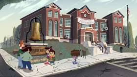 Screenshots from the 2021 Disney Television Animation cartoon First Day Frights