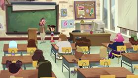 Screenshots from the 2021 Disney Television Animation cartoon First Day Frights