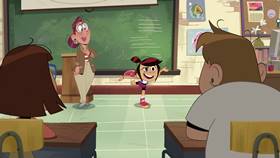 Screenshots from the 2021 Disney Television Animation cartoon First Day Frights