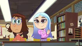 Screenshots from the 2021 Disney Television Animation cartoon First Day Frights