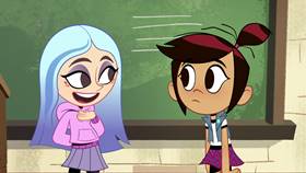 Screenshots from the 2021 Disney Television Animation cartoon First Day Frights