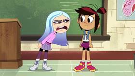 Screenshots from the 2021 Disney Television Animation cartoon First Day Frights