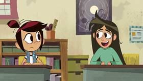 Screenshots from the 2021 Disney Television Animation cartoon First Day Frights