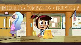 Screenshots from the 2021 Disney Television Animation cartoon First Day Frights