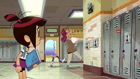 Screenshots from the 2021 Disney Television Animation cartoon First Day Frights