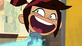 Screenshots from the 2021 Disney Television Animation cartoon First Day Frights