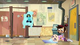 Screenshots from the 2021 Disney Television Animation cartoon First Day Frights