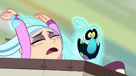 Screenshots from the 2021 Disney Television Animation cartoon First Day Frights