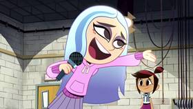 Screenshots from the 2021 Disney Television Animation cartoon First Day Frights