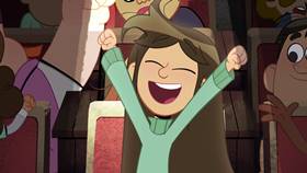 Screenshots from the 2021 Disney Television Animation cartoon First Day Frights