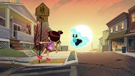 Screenshots from the 2021 Disney Television Animation cartoon First Day Frights