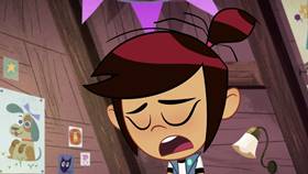 Screenshots from the 2021 Disney Television Animation cartoon First Day Frights