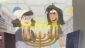 Screenshots from the 2021 Disney Television Animation cartoon Festival of Lights