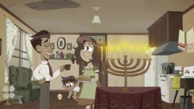 Screenshots from the 2021 Disney Television Animation cartoon Festival of Lights