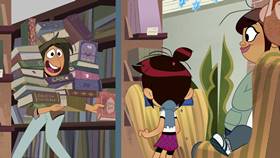 Screenshots from the 2021 Disney Television Animation cartoon Festival of Lights